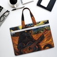 thumbnail image 6 of Pofeuu Starry Night Cat Guitarist A Print Laptop Bag Carrying - Computer Bag Laptop Case Shoulder Slim Work Travel, 6 of 8