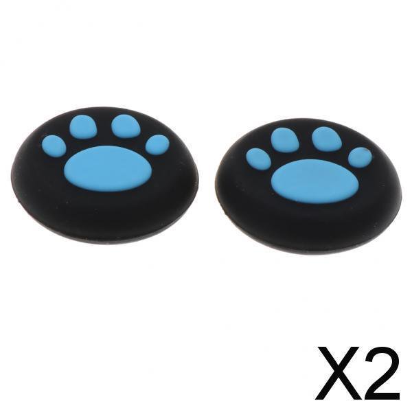 BELOVING 2xReplacement Analog Joystick Thumb Stick Silicone Cap for PSV1000/2000 Blue
