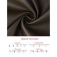 thumbnail image 6 of DARING DIVA Women's Faux Leather High Waist Knee Length Skirts X-Large Brown, 6 of 6