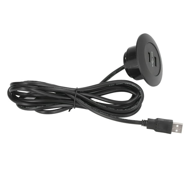 Toma de Carga USB para Sofá, Regleta Empotrada Con dos Puertos de Carga USB, Ideal para Sofá, Mesa, Mesita de Noche, Oficina y Hogar.