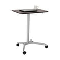 thumbnail image 6 of Seville Classics airLIFT® Premium Pneumatic Sit-Stand Mobile Desk Cart with Wheels, Espresso, 6 of 15