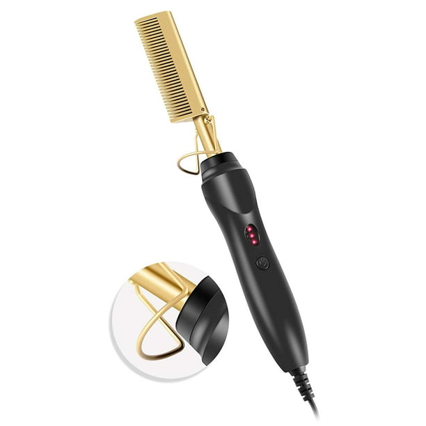 Hot Comb Hair Straightener Comb, Electric Heating ...