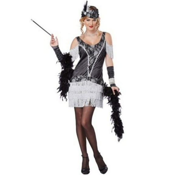 California Costumes Razzle Dazzle Adult Costume 1352 Black/Silver