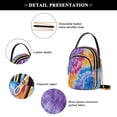 thumbnail image 4 of ALAZA Chain Crossbody Bags for Women Tie Dye Purple Pattern Shoulder Handbag Phone Purse, 4 of 5