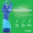 O2COOL Portable Handheld Misting Fan, 3.5 inch Battery Operated Mini