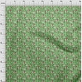 thumbnail image 3 of oneOone Polyester Lycra Green Fabric Christmas Quilting Supplies Print Sewing Fabric By The Yard 56 Inch Wide, 3 of 4