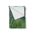 thumbnail image 2 of Landscape Soft Flannel Fleece Blanket, Photo of Majestic Mountain Lake Switzerland Spring in Nature Alps Europe Outdoor, Cozy Plush for Indoor and Outdoor Use, 70" x 90", Multicolor, by Ambesonne, 2 of 5