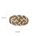 thumbnail image 3 of SLYNSHome Oval Cotton Linen Insulation Mat, Woven Braided Heat Pad for Kitchen Countertop and Dining Table, Decorative Non-Slip Placemat for Hot Plates Pots and Cookware, 3 of 5