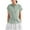 Green-women's cotton blouses 4xl, variant on Dazajoo Womens Cotton Linen Blouses Button Down Casual Summer Short Sleeve Shirts with Collar Going Out Vacation Tunics,White,XL