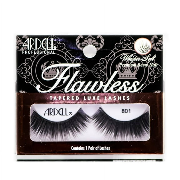 801 , Ardell Professional Flawless Tapered Luxe Lashes , Hair Scalp Skin Body - Pack of 1 w/ SLEEK Teasing Comb