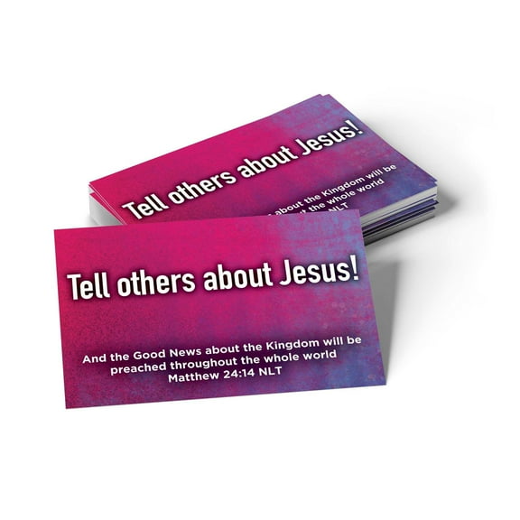 Children's Pass Along Scripture Cards - Tell Others About Jesus, Pack of 25