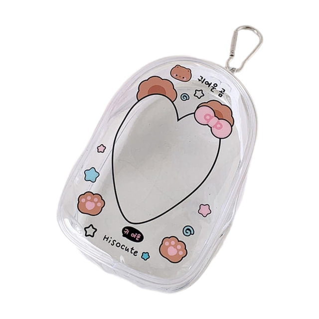 GUOOL Sac de Rangement pour Poupées Anti-Poussière Transparent pour Rouge à Lèvres Cartes Ours