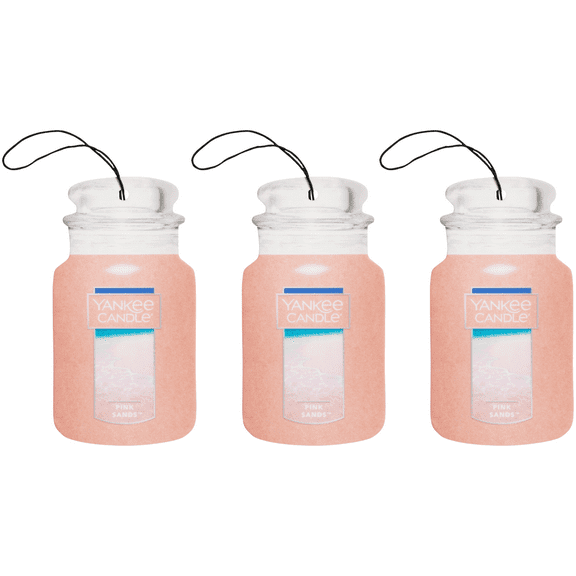 Yankee Candle Paper Car Jar, Pink Sands 3 Pack