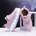 thumbnail image 6 of Kids Roller Skates Light up Shoes with Wheels Shoes LED USB Charging Roller Sneakers for Girls Boys Birthday Christmas Gift, 6 of 14