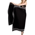 thumbnail image 5 of HAPPY BAY Women's Beach Bikini Wraps Sarong Swimwear Cover up Wrap Skirt Bathing suit Swimsuit Pareo Coverups for Women One Size Jade, Embroidery, 5 of 5
