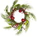 thumbnail image 3 of Red and Green Jingle Bell Glitter Artificial Christmas Wreath - 21-Inch, Unlit, 3 of 6
