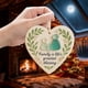 thumbnail image 4 of Elegante adorno familiar de vidrio marino en forma de corazón para árbol de Navidad, decoración del hogar, regalo, símbolo de unidad, pieza de arte acrílico para colgar en la pared., 4 of 6