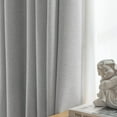 thumbnail image 4 of CURTAINKING Luxury Look Blackout Curtains for Bedroom, Grommet Top Window Treatments, Gray Solid Print, 54 in x 63 in, 1 Panel, 4 of 8