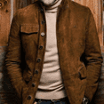 thumbnail image 1 of Veste en Cuir Suédé Homme Veste en Cuir Marron Veste de Motard Homme Veste de Moto en Cuir Suédé Veste de Motard en Cuir Marron Veste de Moto Taille m, 1 of 2