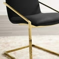thumbnail image 7 of Modway Pitch 20.5" Velvet and Stainless Steel Dining Armchair in Gold/Black, 7 of 7