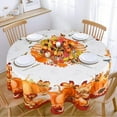 thumbnail image 4 of Fall Tablecloth for Round,Oval,Rectangle Tables,Waterproof Fall Harvest Table Cloths for Dining Room Table Cover - 60x60 Inch, 4 of 5