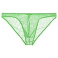 thumbnail image 3 of TANBOM Men's Breathable Nylon Mesh Triangle Brief Underwear, Green, 1-Pack, S, 3 of 6