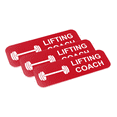 thumbnail image 2 of Lifting Coach 1 x 3" Name Tag/Badge, Red, (3 Pack), 2 of 3
