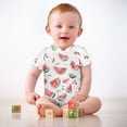 thumbnail image 2 of Watercolor Watermelon Baby Rompers Outfits Infant Girls Boys Summer Fresh Fruit Baby Bodysuits Summer Jumpsuits, 2 of 6