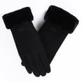 thumbnail image 2 of Guantes de Invierno de las Mujeres Terciopelo Guantes a Prueba de Viento Espesados Cálidos con Pantalla Táctil para Ciclismo Guantes de Ciclismo de Invierno, 2 of 2