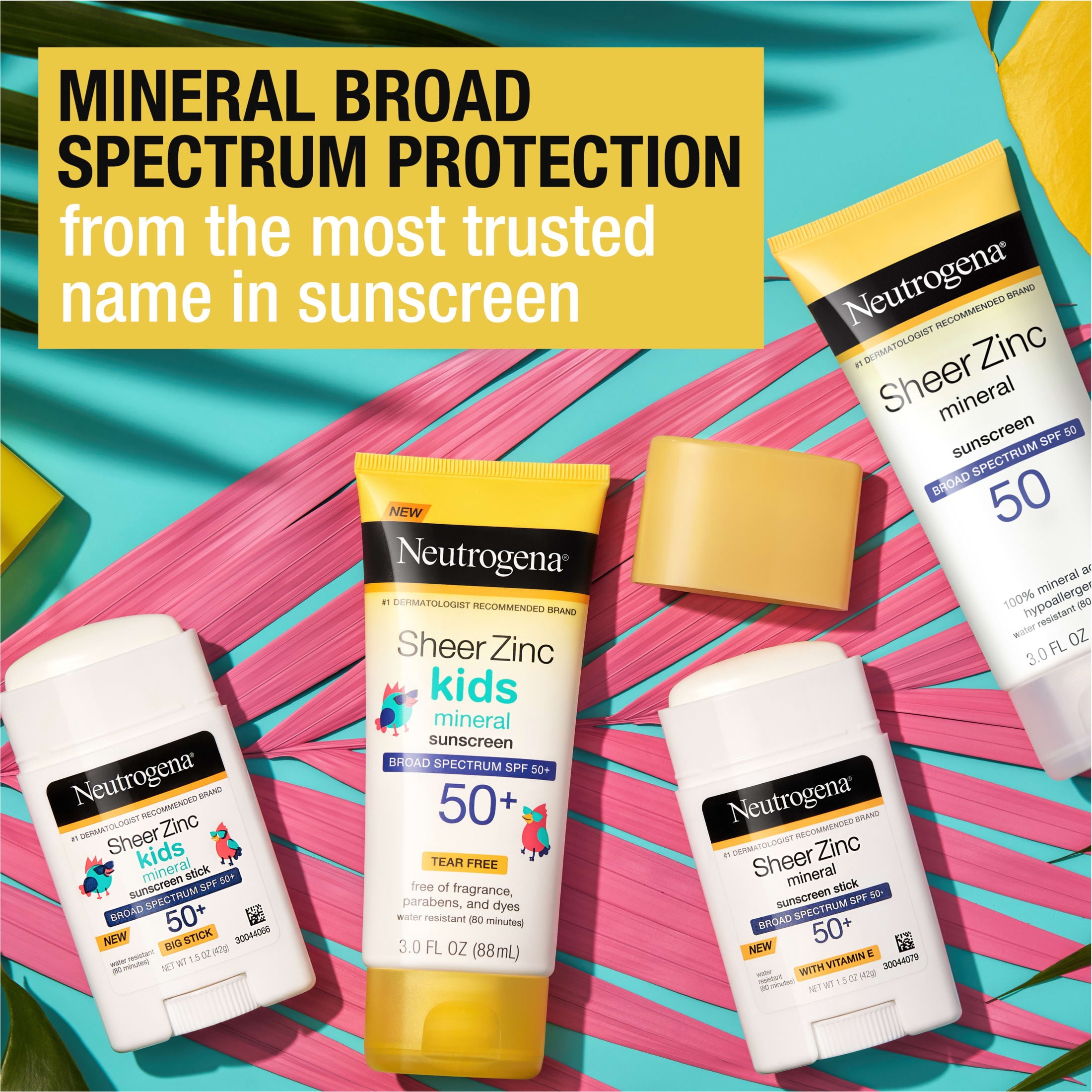 Neutrogena Sheer Zinc Dry-Touch Sunscreen Lotion with SPF 50, 3 fl. oz