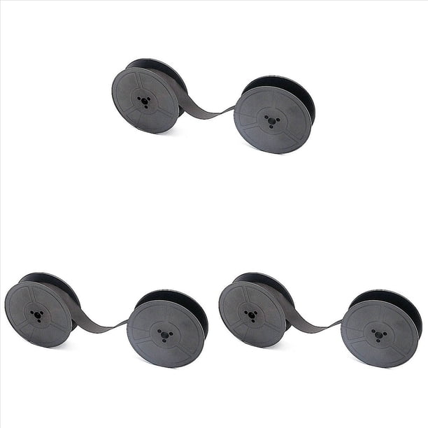 3 Piezas GR1 Cinta para Máquina de Escribir Reemplazo de Cinta para Máquina de Escribir de Doble Carrete para la Mayoría de las Cintas para Escribir (Negro)