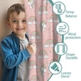 thumbnail image 3 of Unicorn and Star Pink Pattern Insulated Teens Curtains Set Of 2, Bedroom Essentials, Toddler Room Decor 42x54in(106x137cm), 3 of 5