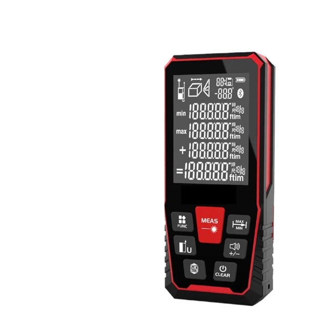 Règle de Mesure de Bâtiment Portable Appareil Ran Rétroéclairé LCD Localisateur Ran 2mm Précision Mesure Zone Volume Python, Haute Précision