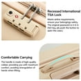 thumbnail image 6 of Hanke Hard Shell Luggage Sets 2 piece Large Suitcase Traveler's Choice Tsa Luggage Hard Shell Suitcases Checked Luggage With Spinner Wheels 20/26 inch (Cuba Sand), 6 of 9