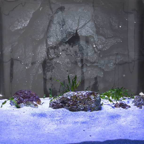 TABLETREANDS Calcomanía Para De Acuario En Color Negro Con Textura 3D Fácil De Aplicar