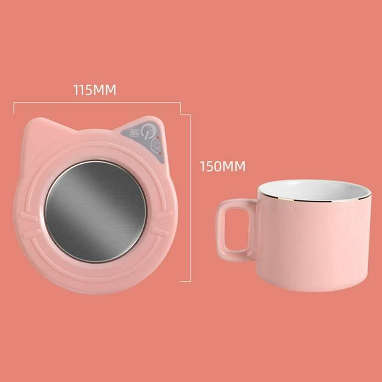 Dream Lifestyle Coffee Cup Warmer & Mug Warmer, Cute Cat Shaped Smart Cup  Warmer Heating Plate for Tea Water Cocoa Milk Coffee 