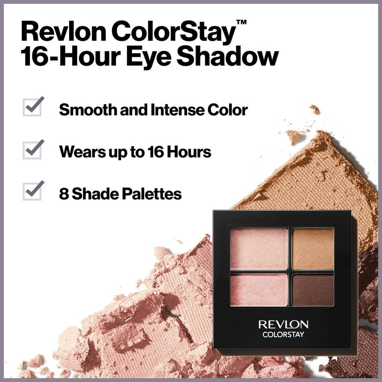 Revlon ColorStay 16-Hour Eye Shadow Quad, Day to Night Makeup