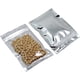 thumbnail image 4 of Bolsas de Mylar resellables Bolsa resellable Bolsa de aluminio a prueba de olores Tobogán plano para granos de café Galleta Snack Flores Secas de Té Almacenamiento de alimentos, transparente, 100 piez JFHHH pequeña, 4 of 5