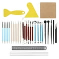 thumbnail image 1 of 30 Pcs Outils en Argile Acier Inoxydable Acrylique Bûche Silicone Accessoires de Modélisation Pratiques, 1 of 14