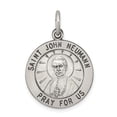 thumbnail image 1 of FB Jewels Sterling Silver Antiqued Saint John Neumann Medal, 1 of 4