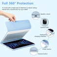 thumbnail image 4 of Detachable Bluetooth Keyboard Folio with Pencil Holder for 11-inch iPad Air M3/M2, 10.9-inch iPad Air 4th/5th Gen & 11-inch iPad Pro (2018–2022)，Blue, 4 of 15