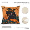 thumbnail image 4 of Halloween Cat Witch Linen toss pillowcase decoration pillowcase gifting preferred 24x24 inch cushion cover sofa pillowcase sofa bedroom living room car, 4 of 8