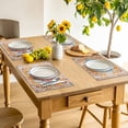 thumbnail image 3 of Vintage Ethnic Placemats for Dinning Table Set of 4, Boho Tribes Modern Orange Middle Century Burlap Kitchen Place Mats Waterproof Cloth Table Mats, Indoor Outdoor Placemats Easy Clean Dinner Decor, 3 of 8