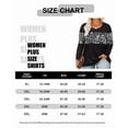 thumbnail image 6 of TIYOMI Plus Size Long Sleeve Tops For Women 3X Black Shirts Color Block Causal Blouses Round Neck Small Flower Tee Early Spring Fall Winter Pullover 3XL 20W 22W, 6 of 6