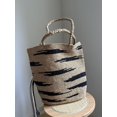 thumbnail image 4 of Nuevo bolso de hombro tejido a mano con diseño geométrico Lafite Grass, moderno y sencillo, bolso de mano de gran capacidad para vacaciones en la playa, 4 of 5