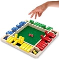 thumbnail image 1 of Shut The Box Juego de Dados, Juegos de Matemáticas de Mesa de Tablero de Madera Familiar para 2-4 Jugadores para Adultos y niños, Juegos clásicos de versión de Mesa de 8 Dados pa, 1 of 4