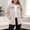 Beige, variant on Women's Solid Color Double-Sided Fleece Jacquard Lapel Collar Jacket Long Sleeve Warm Winter Coat Loose Fit Cozy Outerwear with Pockets