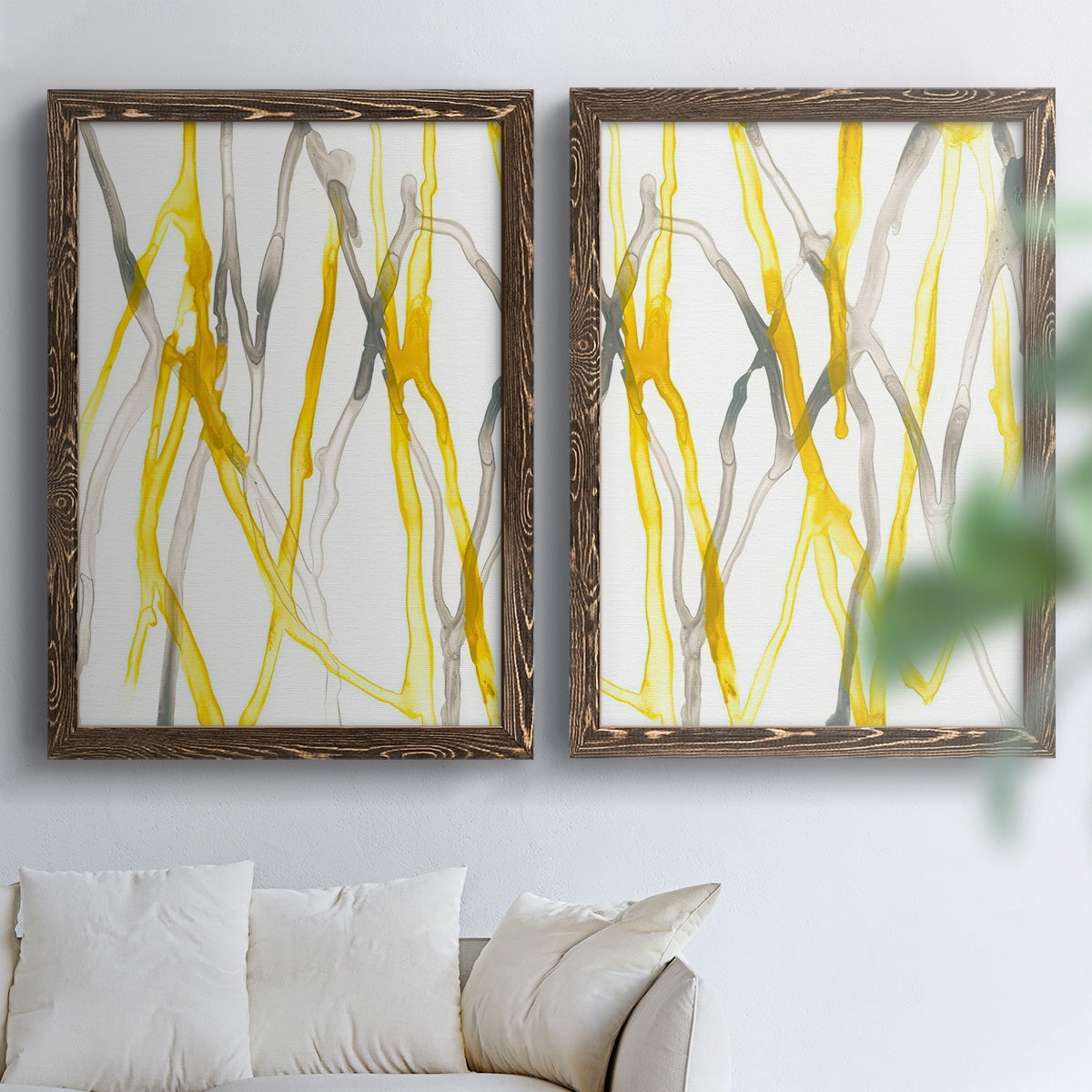 Runnel XIX - Premium Framed Canvas 2 Piece Set - Ready to Hang