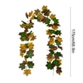 thumbnail image 3 of Artificial Maple Leaf Garland, 69 Inch Faux Vine For Fireplace Door Railing Wall Decor, Halloween Decor Thanksgiving Decor Fall Decor Autumn Harvest Party Holiday Decoration, 3 of 6