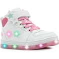 thumbnail image 3 of Tenis Luz Led Bota Gamer Niño Bubble Gummers Importado 15-21 (Blanco, Sistema tallas calzado JP, Niño (2-5 años), Medición, 21.0 cm), 3 of 5
